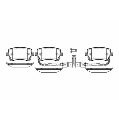 Set placute frana, frana disc REMSA 0897.02