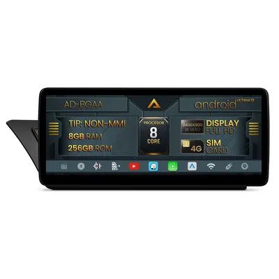 Navigatie Audi A4 A5 (2009-2016), Concert Symphony, Android 13, MB-Octacore, 8GB RAM + 256GB ROM, 12.3 Inch - AD-BGAA12008L+AD-BGRKITA4001
