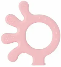 Jucărie de dentiție pentru bebeluși BabyJem - Octupus, Pink
