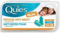 Dopuri de urechi mini din spumă antizgomot, de unică folosință, 33 dB, 3 perechi, Quies