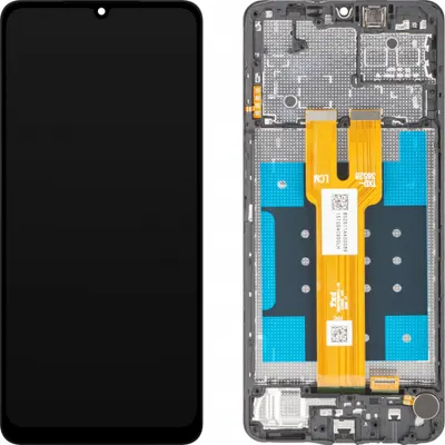 Display cu Touchscreen MP compatibil cu Samsung Galaxy A06 5G A066, cu Rama, Negru