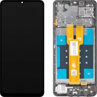 Display cu Touchscreen MP compatibil cu Samsung Galaxy A06 5G A066, cu Rama, Negru