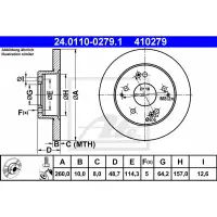 Disc frana ATE 24.0110-0279.1