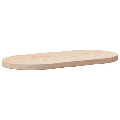 vidaXL Blat de masă oval din lemn masiv de pin 90x45x2,5 cm