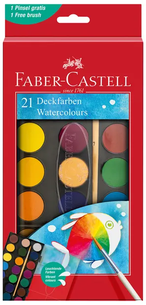 Acuarele Faber-Castell - 21 bucati