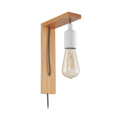 Lampa perete TOCOPILLA brown, alb 220-240V,50/60Hz