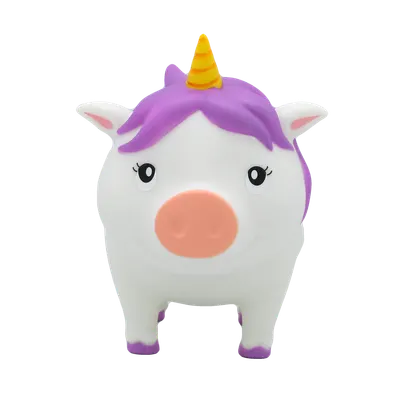 Pusculita - Biggys - Unicorn Piggy Bank - White