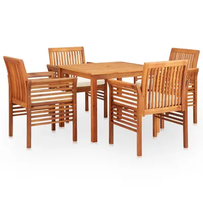 Gossi set mobilier de exterior cu perne 5 piese lemn masiv de acacia