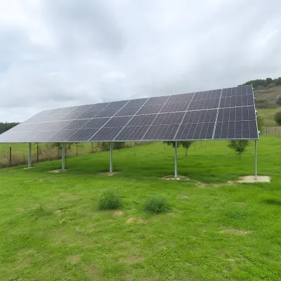 Structură din oțel pentru montaj panouri fotovoltaice, unghi reglabil-10 Kw