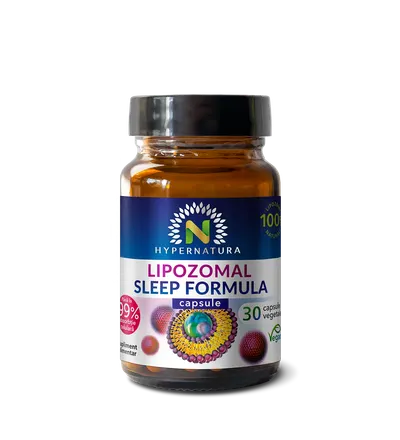 Hypernatura Lipozomal Sleep Formula - capsule pentru refacerea ciclului de somn - 30 cps