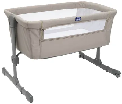 Pătuț pentru bebeluși Chicco - Next 2 Me, Essential, bej