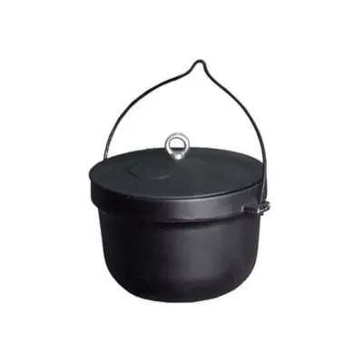 Ceaun de fonta cu capac - 10l