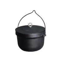 Ceaun de fonta cu capac - 10l