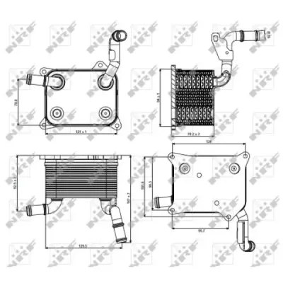 Radiator ulei, ulei motor NRF 31266