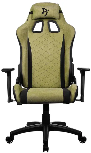 Scaun gaming Arozzi - Avanti Soft Fabric, verde