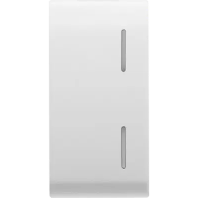 Tasta Buton pentru Push-Button Panel - With 2 Diffusers - 1 Module - Alb - Chorus