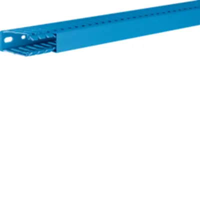 Canal cablu perforat cu capac 60x25, albastru