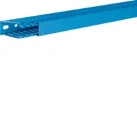 Canal cablu perforat cu capac 60x25, albastru