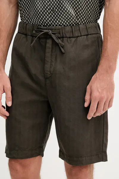 Frescobol Carioca pantaloni scurți din amestec de in
