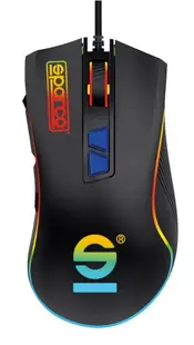 Mouse gaming Sparco - LINE, optic, negru