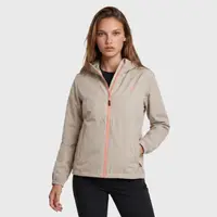 Kurtka trekkingowa damska Softshell AULP DUFFY rozpinana z kapturem turystyczna