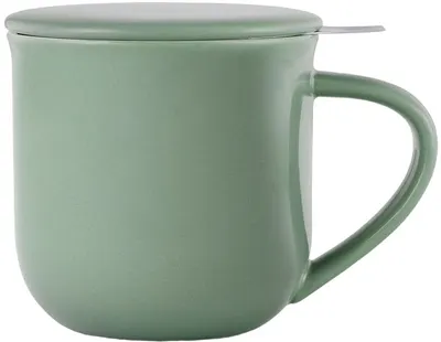 Ceașcă de ceai cu strecurătoare Viva Scandinavia - Minima Stone Green, 350 ml