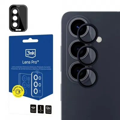 Folie de protectie Camera Spate 3MK Protection Pro pentru Samsung Galaxy S26 S942, Sticla Securizata, Neagra