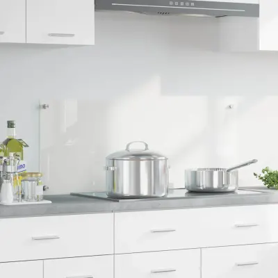 vidaXL Panou de bucătărie Transparent 100 x 40 cm sticlă securizată