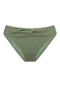 Slip cu detaliu rasucit - Verde inchis