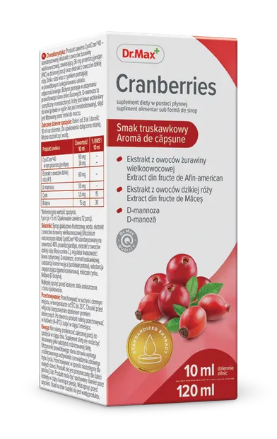 Dr. Max Sirop cranberries, 120ml