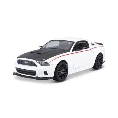 Masinuta Maisto Special Edition 2014 Ford Mustang Street Racer 1:24 Alb