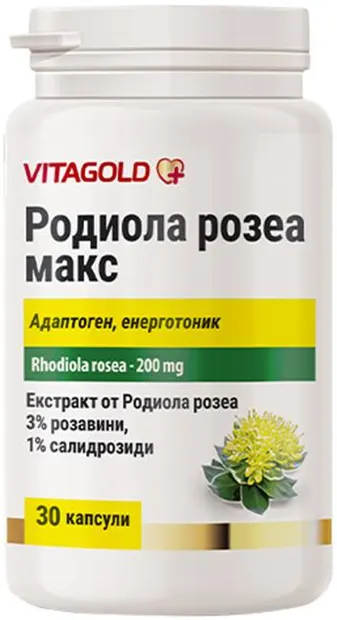 Rhodiola rosea Max, 30 capsule, Vitagold