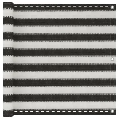Gossi paravan de balcon, antracit si alb, 90 x 500 cm, hdpe