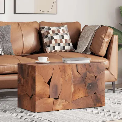 vidaXL Taburete, 2 buc., Maro, 40x40x45 cm, lemn de tec masiv