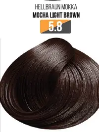 Vopsea Profesionala Fara Amoniac EVOQUE USA, Nuanta 5.8 MOCHA LIGHT BROWN - Cu Ulei de Argan si 12 Aminoacizi, 100 ml - Evoque