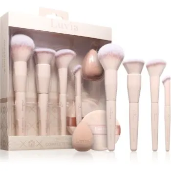Luvia Cosmetics Complete Face Set Nude Aura set perii machiaj