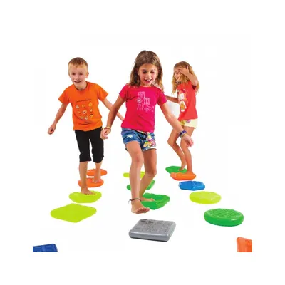 Set de 6 plăci senzoriale moi, în forme geometrice