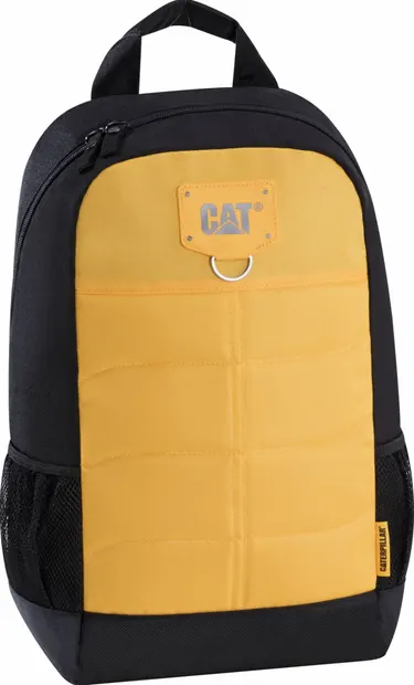 Rucsac, Millennial Classic, Benji, 45x30x15 cm, material 600D HD polyester, negru cu galben, Caterpillar
