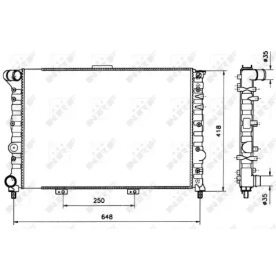 Radiator, racire motor NRF 58216