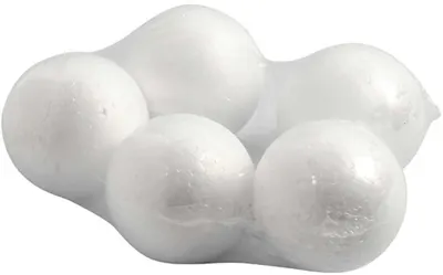 Bile din polistiren pentru decor Creativ Company - 5 buc, 6 cm