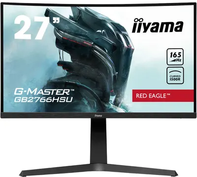 Monitor de gaming IIYAMA - G-Master GB2766HSU-B1, 27'', 165Hz, 1ms, VA, Curved