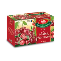 Ceai cu visine si merisoare, 20 plicuri, Fares