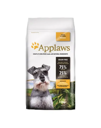 Applaws Dog Senior (7+) Hrană uscată pentru câini seniori cu pui 7,5 kg