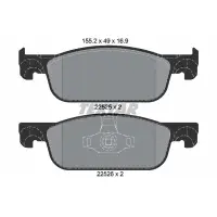 Set placute frana, frana disc TEXTAR 2252501