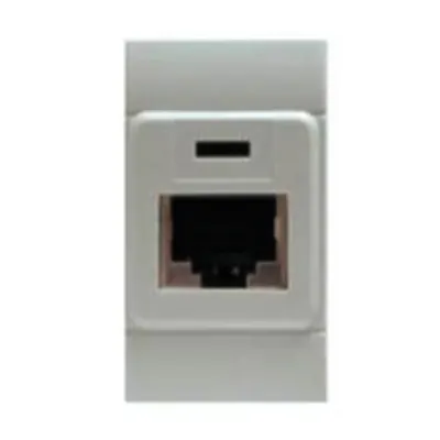Rj45 Outletncat.5 Shielded (ftp) Grey