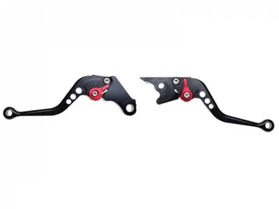 Set 2 manete frana si ambreiaj reglabile Honda CBR250R 300R 500R CB500F X MSX125 Grom, culoare negru