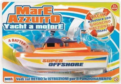 RS Toys Barca cu motor Mare Azurro, functioneaza cu baterii