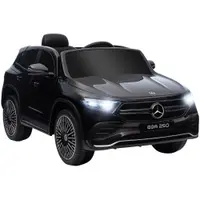 HOMCOM Mașină Electrică pentru Copii 3-8 Ani cu Telecomandă și Claxon, Negru, 111.5x69x52.5 cm | Aosom Romania