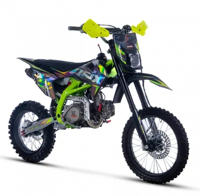 Motocicleta Enduro Cross Asix XB47 125cc, 4T, roti 17 14 , 4 viteze, pornire electromotor, culoare negru lime