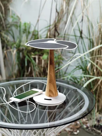 Incarcator solar 4.000 mAh Ginkgo, alb